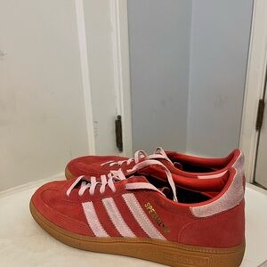 Adidas Red Sneakers with White Details